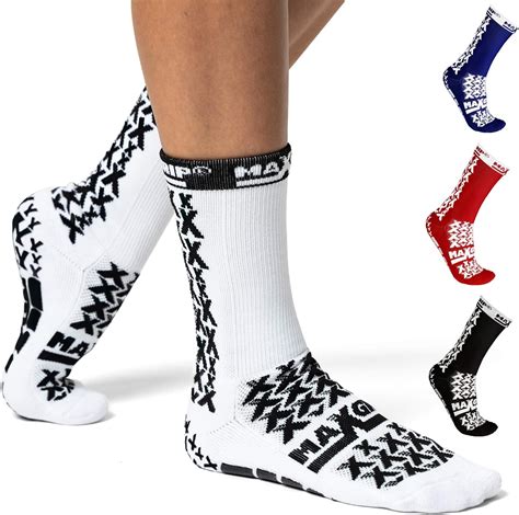 maxgrip soccer grip socks  anti slipnon skid grippy traction slip resistant pads  soccer