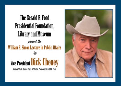 vice president dick cheney 2020 simon lecture at museum invite gerald r ford foundation