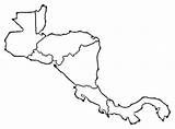 Mapa Coloring Centroamerica Nombres Centroamérica Planisferio Helvania sketch template