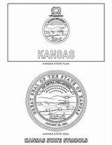Kansas State Symbols Coloring Pages Categories sketch template