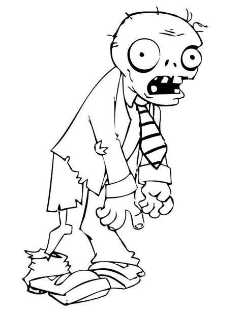 zombie  characters  printable coloring pages