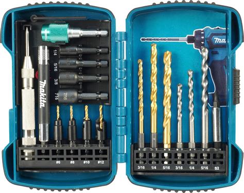 makita   pc drill driver bit assorted accessory kit amazon