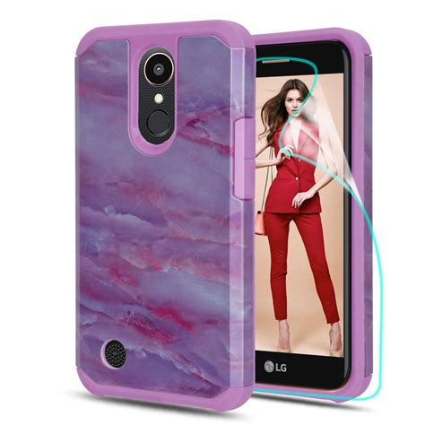lg  phone case purple  screen protector  home life