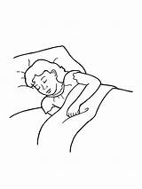 Bedtime Asleep Dormir Schedules Lds Nightgown sketch template