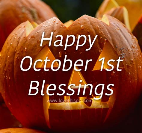happy october st blessings quote pictures   images