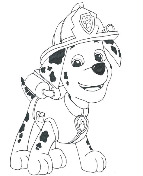 coloring pages  paw patrol
