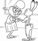 Hopps Zootopia Bellwether Sheep Police Pages Judy Coloring Coloringpagesonly sketch template