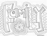 Coloring Family Word Pages Reunion Doodle Sheets Printable Colouring Families Forever Adult Zentangle Color Kids Words Doodles Quote Tree Book sketch template