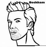 Beckham Retrato Ronaldo Calciatori Famosi Persone Personaggi Famose Giochiecolori Negan sketch template