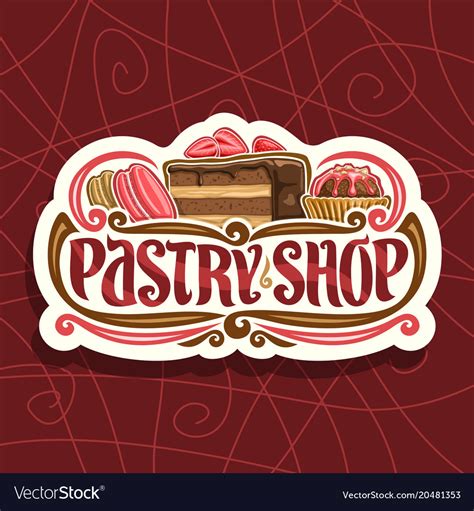 logo for pastry shop royalty free vector image