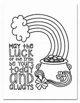Coloring Patricks St Pages Patrick Printable Lucky Saint Charms Drawing Sheets Sheet Template Color Irish Print Kids Getdrawings Mopping Should sketch template