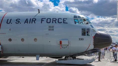 an air force airman is missing after falling from a plane into the gulf