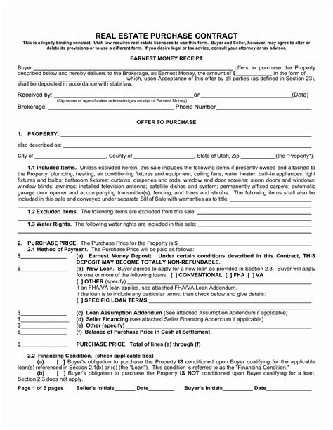 simple home purchase agreement desalas template