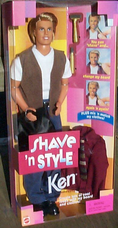 1998 Shave N Style Ken With Facial Hair By Mattel Dip