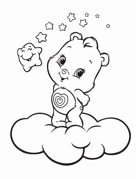 care bear coloring page unique  printable care bear coloring pages