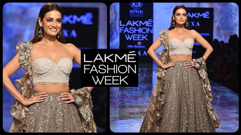 Gorgeous Dia Mirza Ramp Walk At Lakme Fashion Week 2020 Youtube