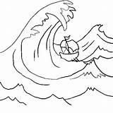 Waves Coloring Pages Color Printable Getcolorings sketch template