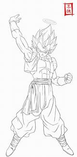 Gogeta Coloring Dragon Ball Pages Dbz Vegito Lineart Ultimate Deviantart Popular Searches Recent Coloringhome Template sketch template
