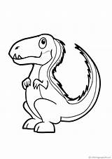 Coloring Pages Animal Rex Baby Tyrannosaurus Dinosaur Printable Little Animals Books sketch template