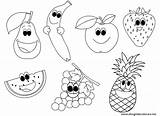 Frutta Fruit Sorridente sketch template