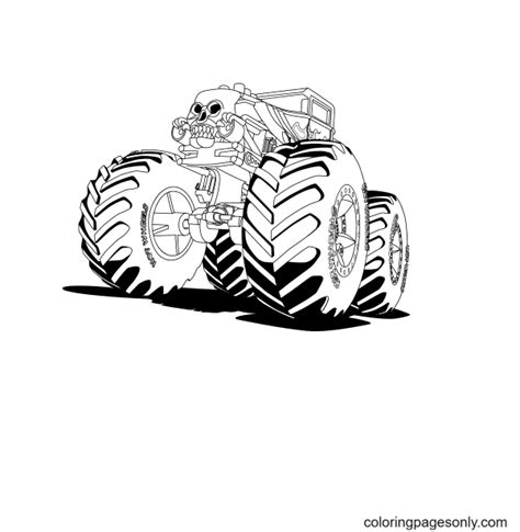 famous monster truck bigfoot coloring pages monster truck coloring