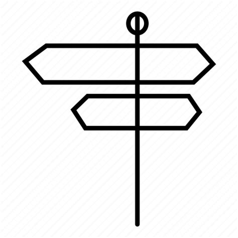 arrow board direction roadsign icon   iconfinder