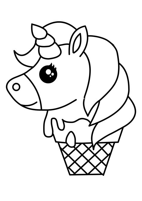 kids coloring pages ice cream