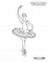 Ballerina Pages Tutu sketch template