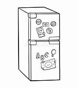 Refrigerator Coloring sketch template