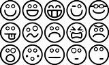 Smiley Face Coloring Happy Set Small Wecoloringpage Pages sketch template
