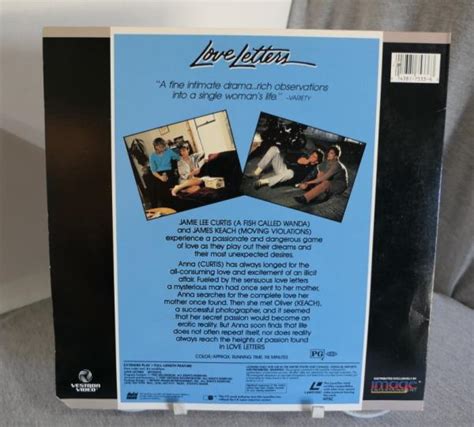 Video Laserdisc Extended Play Love Letters Jamie Lee Curtis James