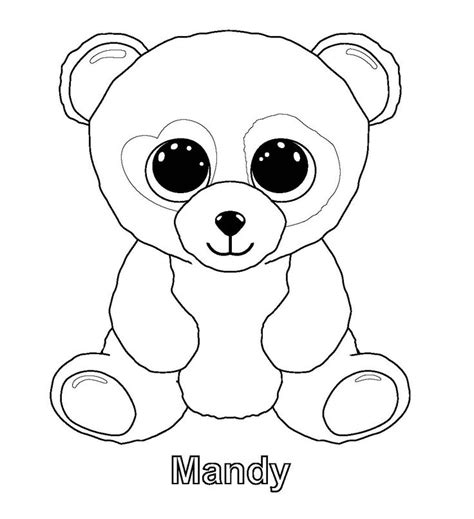 ty beanie boos coloring pages party ideas pinterest
