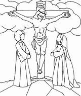 Crucifixion Template sketch template