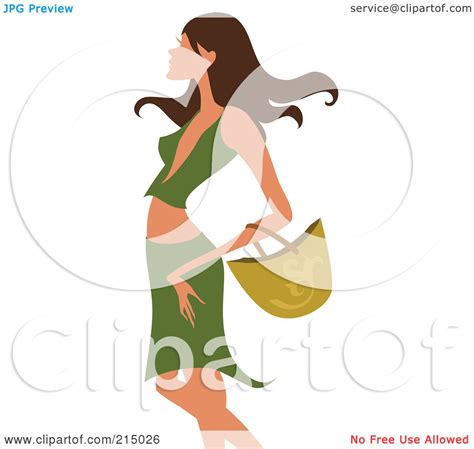 Royalty Free Rf Clipart Illustration Of A Sexy Woman Shopping In A