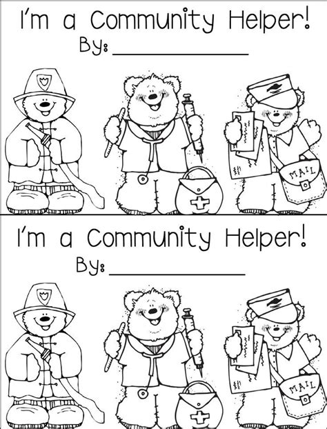pictures  community helpers coloring home