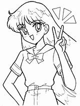 Sailor Coloring Pages Mars Neptune Moon Rei Colouring Category Cute Popular Coloringhome Geocities Ws sketch template