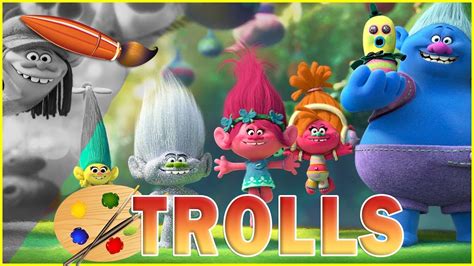 trolls   kids coloring book coloring pages  children