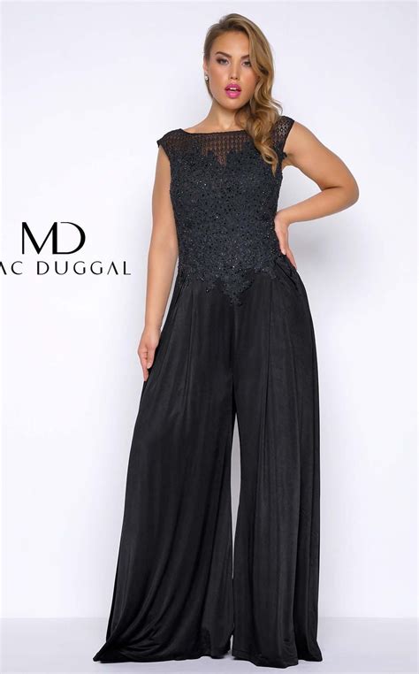 mac duggal  jumpsuit  size prom dresses dresses  size prom