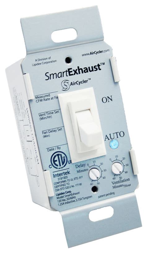 smartexhaust fan delay timer light switch almond toggle