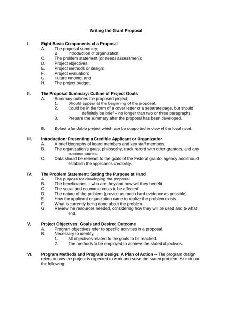 grant proposal  template pdffiller