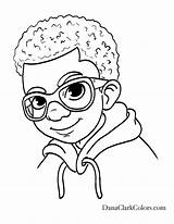 Coloring Pages People African American Boys Girls Kids Boy Color Family Choose Board Books sketch template