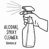 Spray Spraying Cleaner sketch template