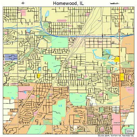 homewood illinois street map