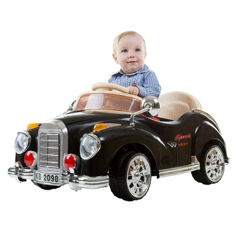 ride  toy car battery powered classic car coupe  remote control  sound  rockin
