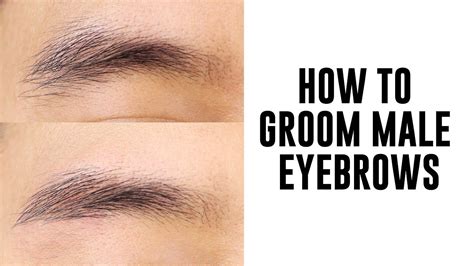 how to groom male eyebrows youtube