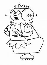 Robot Coloring Pages Girl Cartoon Printable Jetsons Rosie Robots Books Vintage Template Drawing Anycoloring Kids sketch template