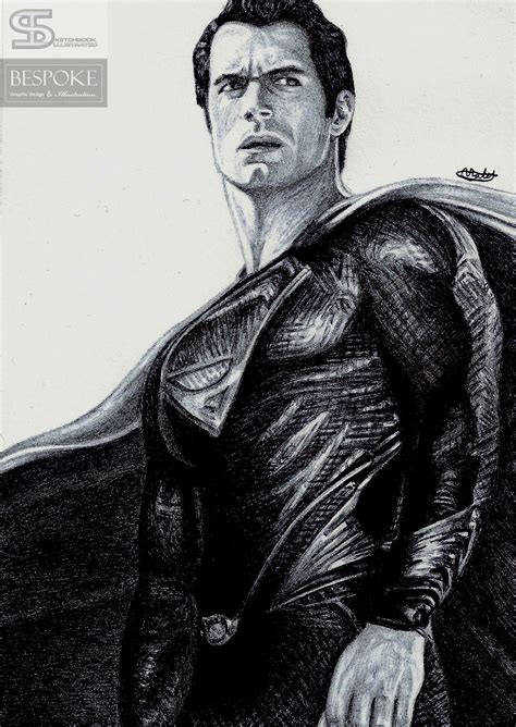 superman drawing sketchbook illustrated