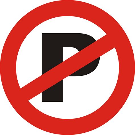 parking signs  print clipart