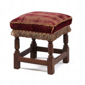 century english oak upholstered joined stool seating stools