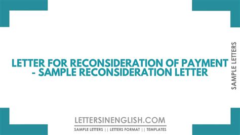 letter  reconsideration  payment sample reconsideration letter